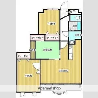 クレストールサカクラ【3階】の間取り