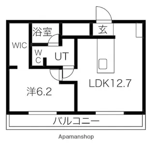 コム!四日市【1階】の間取り
