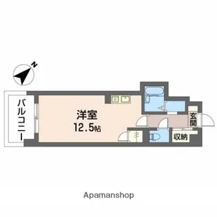 シティヴィラ中浜田【6階】の間取り