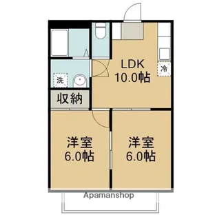 コーポ辻【1階】の間取り