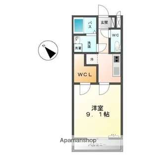 HILLS K【2階】の間取り