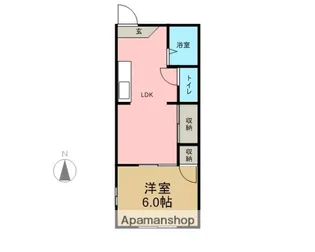 サンパーク松原【A101号室】の間取り