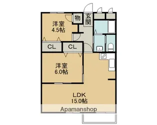 ヤマタケビル【3階】の間取り
