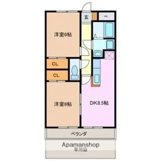 エクセレンス【1階】の間取り