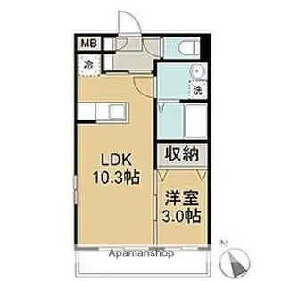 ヴォワラクテ【3階】の間取り
