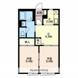 ソフィア壱・弐・参番館【1-101号室】の間取り