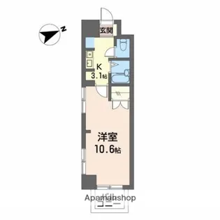 マンハイムカドゲン【1階】の間取り