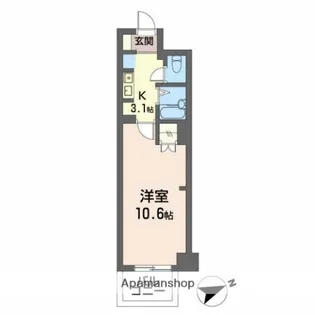 マンハイムカドゲン【2階】の間取り