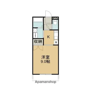 辻マンションA棟【2C号室】の間取り
