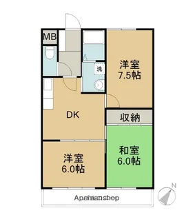 3DKの間取り画像