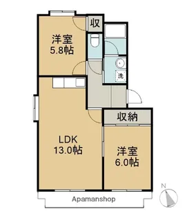 シャルマン【2階】の間取り