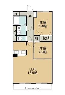 イストワール城西【405号室】の間取り