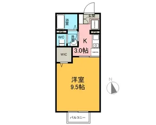 クレールカルチェ5【1階】の間取り