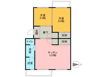 コーポダイシン【303号室号室】の間取り