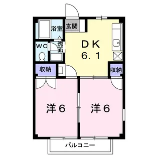ファミールときわ【1階】の間取り