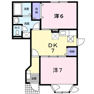 サンヒルズ大谷Ⅰ【1階】の間取り