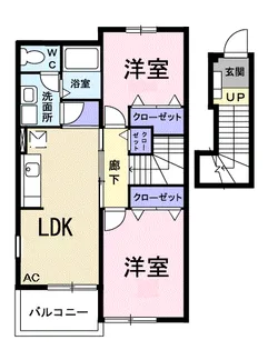 クルーセ A【2階】の間取り