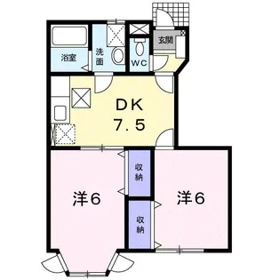 サン フォレスト Ⅱ【1階】の間取り