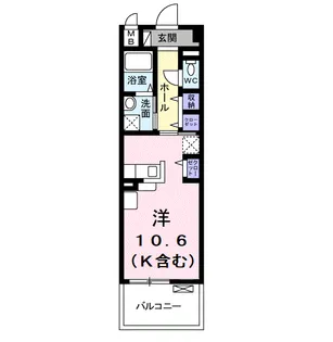 サンルミエール【2階】の間取り