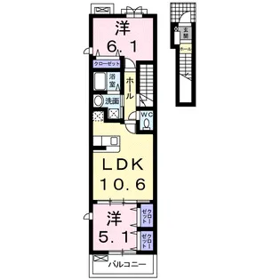 エム・シャトン【2階】の間取り