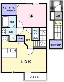 イーストガーデン Ⅲ【2階】の間取り