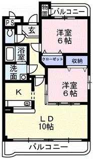 グラン フォンテーヌ【2階】の間取り