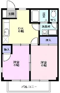 ハピネス【1階】の間取り