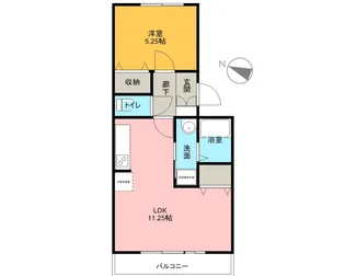 カーサコモダ天カ須賀【2階】の間取り