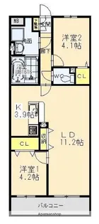 T・フェアリートキワ【3階】の間取り