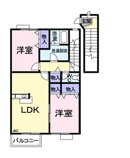リーオ デ グロリア【2階】の間取り