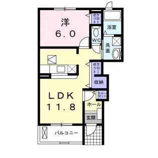 スター ヒル M【1階】の間取り