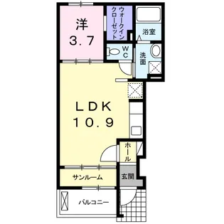 ビバーチェ【1階】の間取り