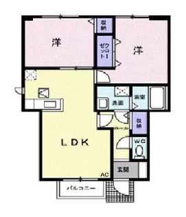 エトワール・シャン【1階】の間取り