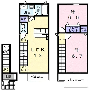 エトワール・シャン【2階】の間取り