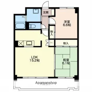 コンフォート桑名【2階】の間取り