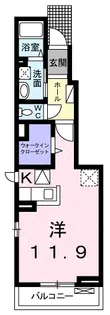 アウローラⅡ【103号室】の間取り