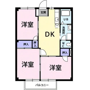 プレイスメゾンB【2階】の間取り