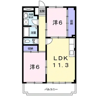 コスモス【3階】の間取り