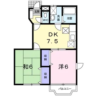 シャトー・ノ−ルⅠ【1階】の間取り