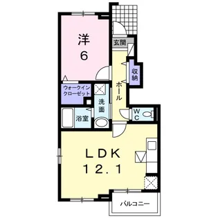 オネスト【1階】の間取り