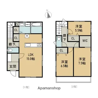 三重県四日市市城東町【一戸建】の間取り