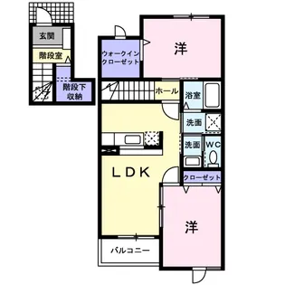 フォレスタあさひ A【2階】の間取り