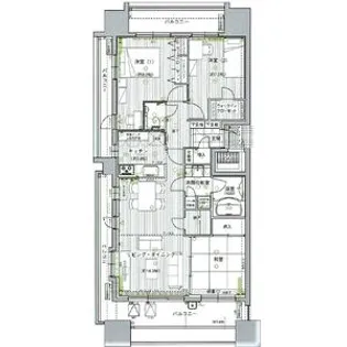 ダイアパレス四日市久保田【6階】の間取り