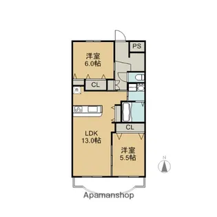 マスターズ・フォートⅡ【2階】の間取り
