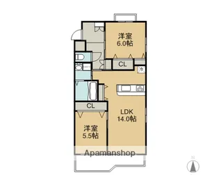 マスターズ・フォート2【2階】の間取り