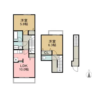 ルミナスA【2階】の間取り