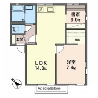 エイトスクウェア芳ケ崎【1階】の間取り