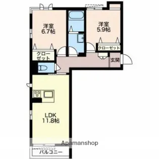 PREMIAS平町【3階】の間取り