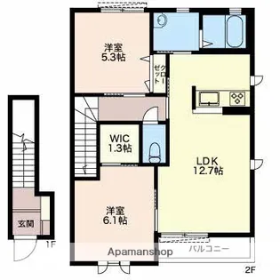 IMAGE B棟【2階】の間取り