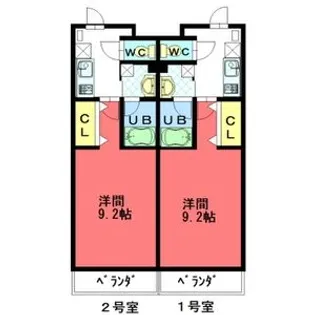 THE THIRD EAST【3階】の間取り